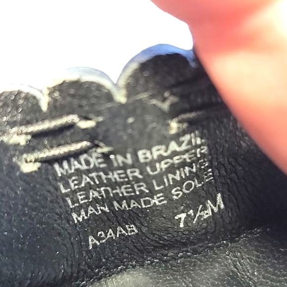 Tory Burch Leather Ballet Flats Black Silver Hardware Women's 7.5 - Picture 7 of 8